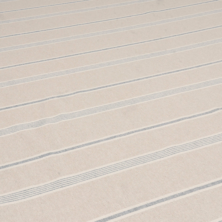 Farmhouse Stripe Blue Double Width Fabric