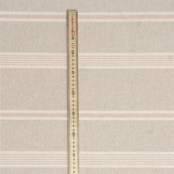 Farmhouse Stripe Pale Pink Double Width Fabric