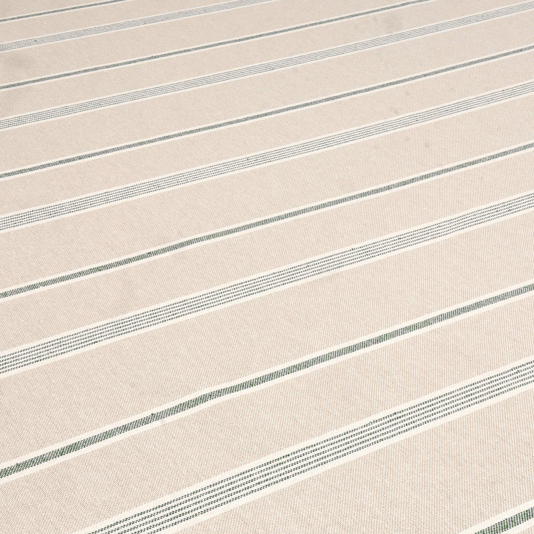 Farmhouse Stripe Green Double Width Fabric