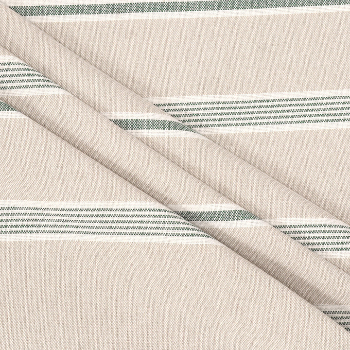 Farmhouse Stripe Green Double Width Fabric