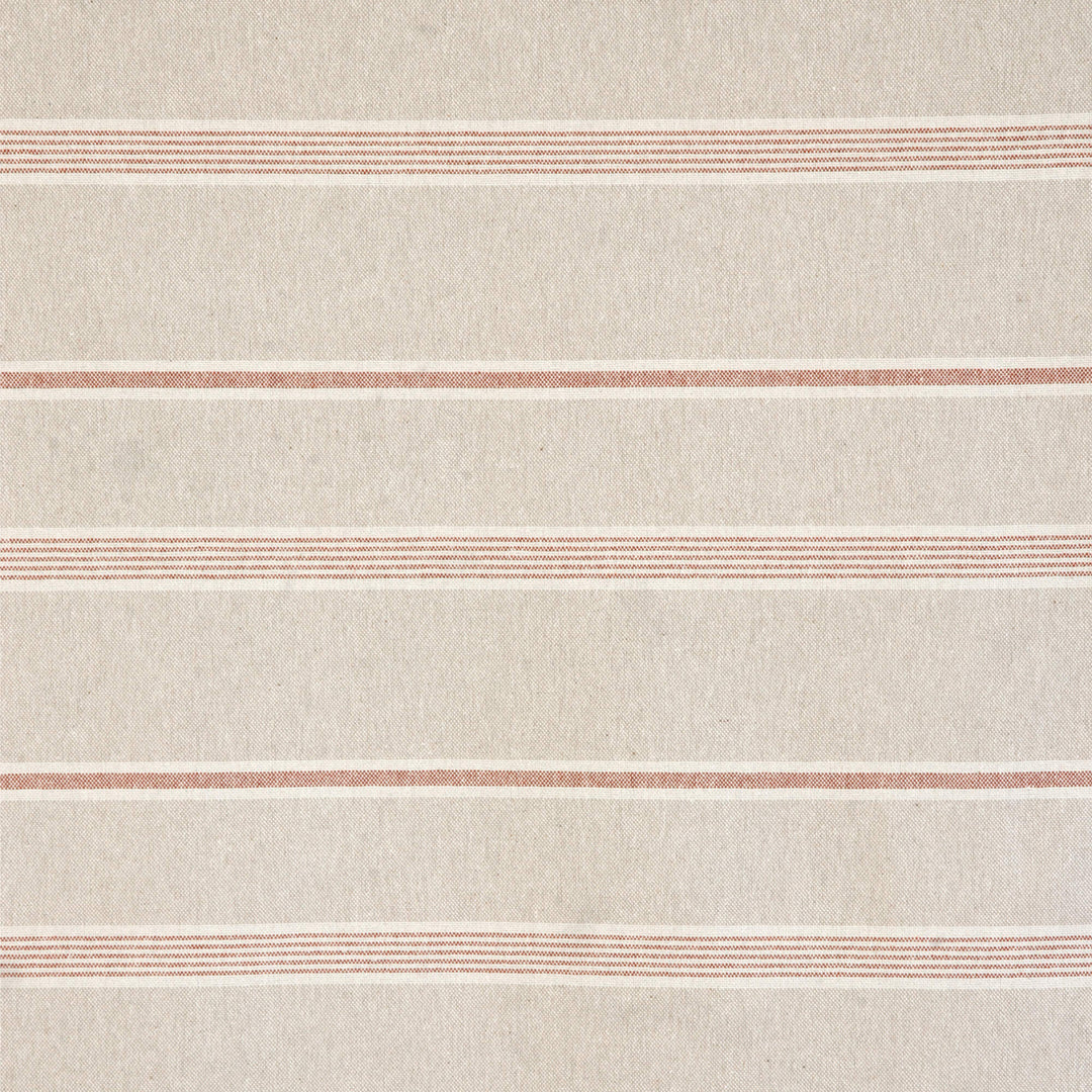 Farmhouse Stripe Terracotta Double Width Fabric