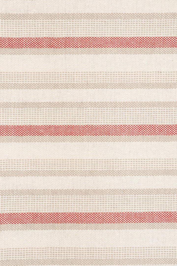 Navarra Stripe Red Double Width Fabric