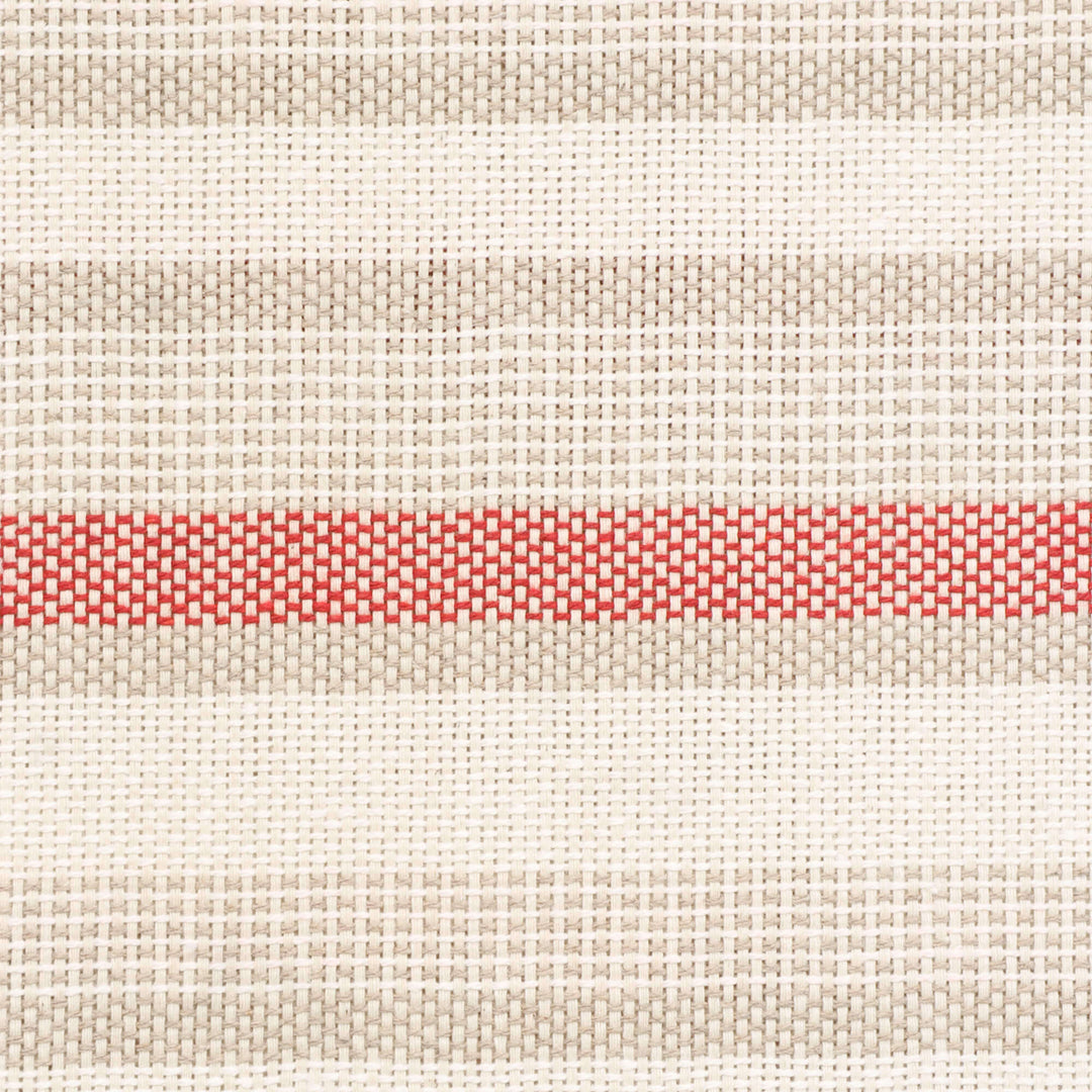 Navarra Stripe Red Double Width Fabric