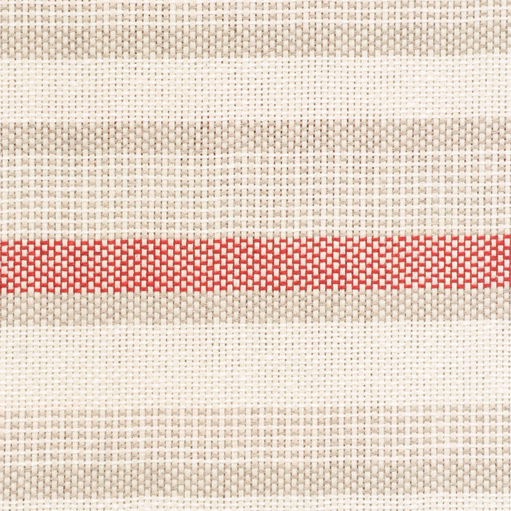 Navarra Stripe Red Double Width Fabric