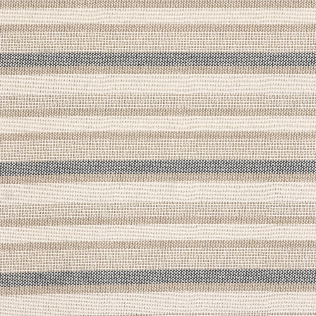 Navarra Stripe Black Double Width Fabric