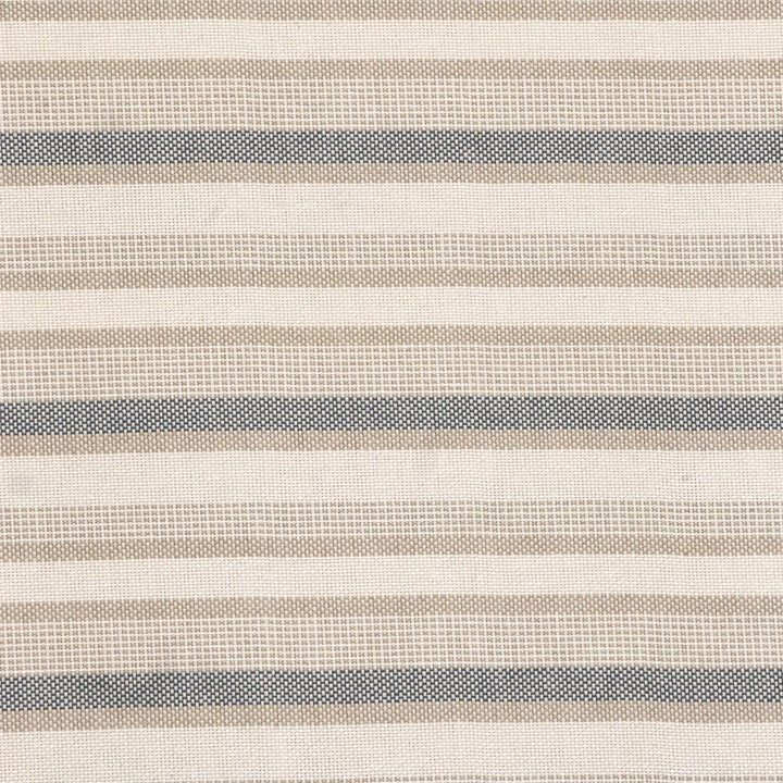 Navarra Stripe Black Double Width Fabric