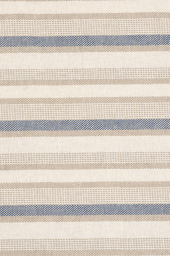 Navarra Stripe Blue Double Width Fabric