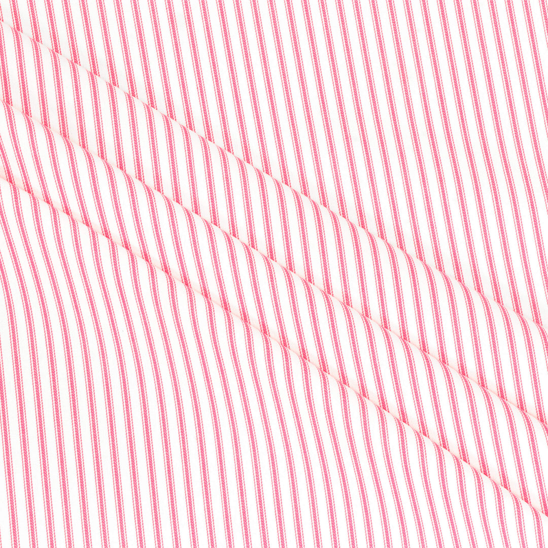 Luxury Hot Pink French Ticking Stripe Fabric