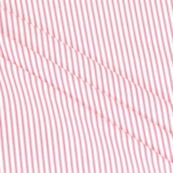 Luxury Hot Pink French Ticking Stripe Fabric