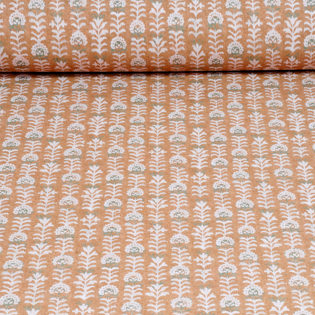 Flores Tangerine Fabric