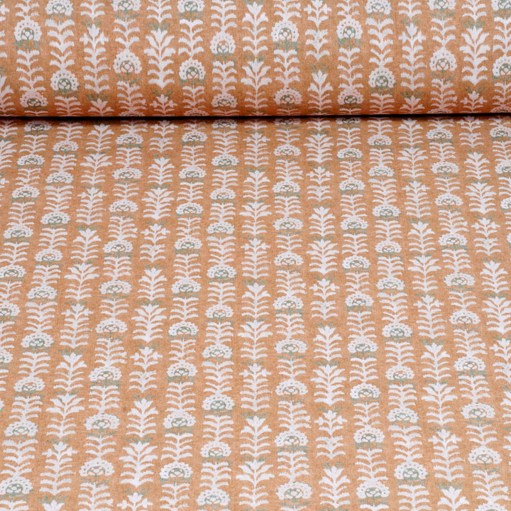 Flores Tangerine Fabric