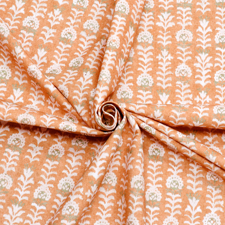Flores Tangerine Fabric