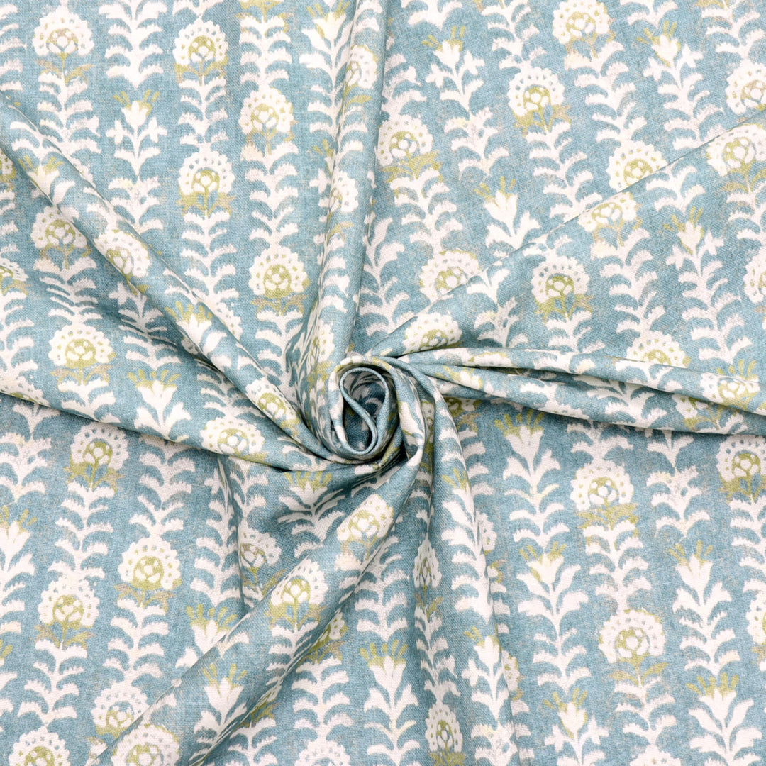 Flores Aqua Fabric