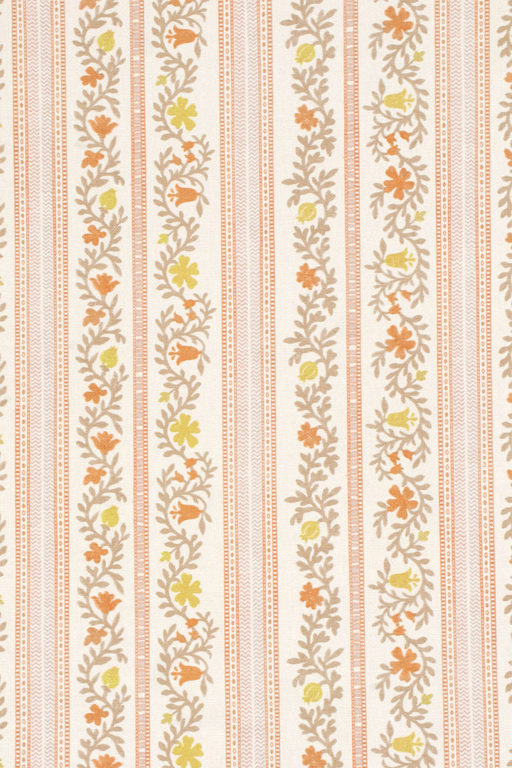 Althea Stripe Tangerine Fabric