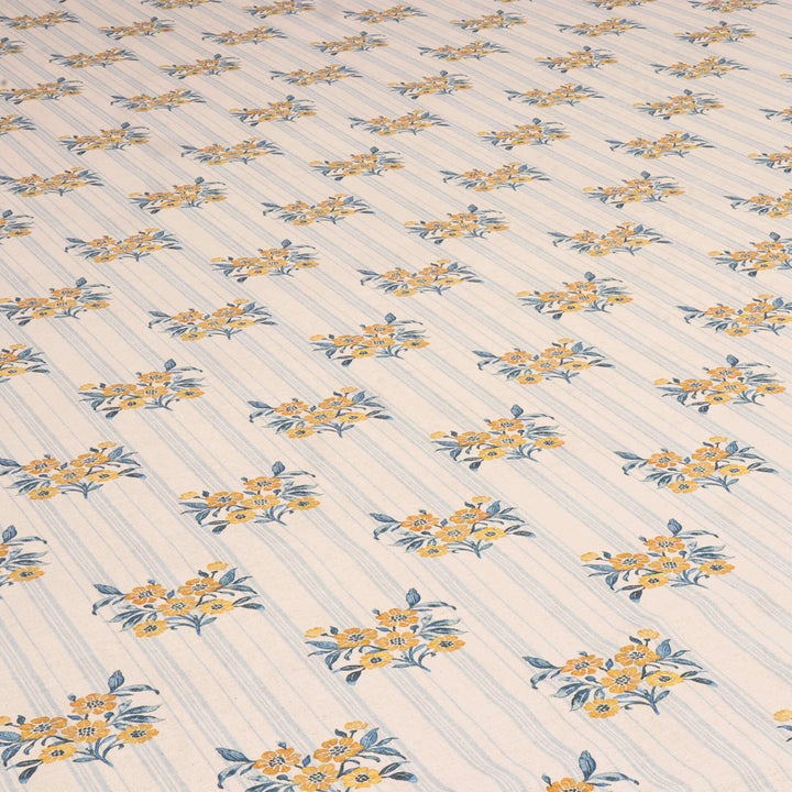 Josephine Stripe Mineral Blue/Yellow Fabric