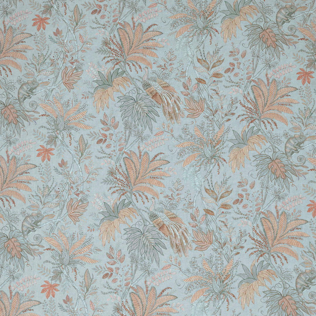 Palace Garden Duck Egg Fabric