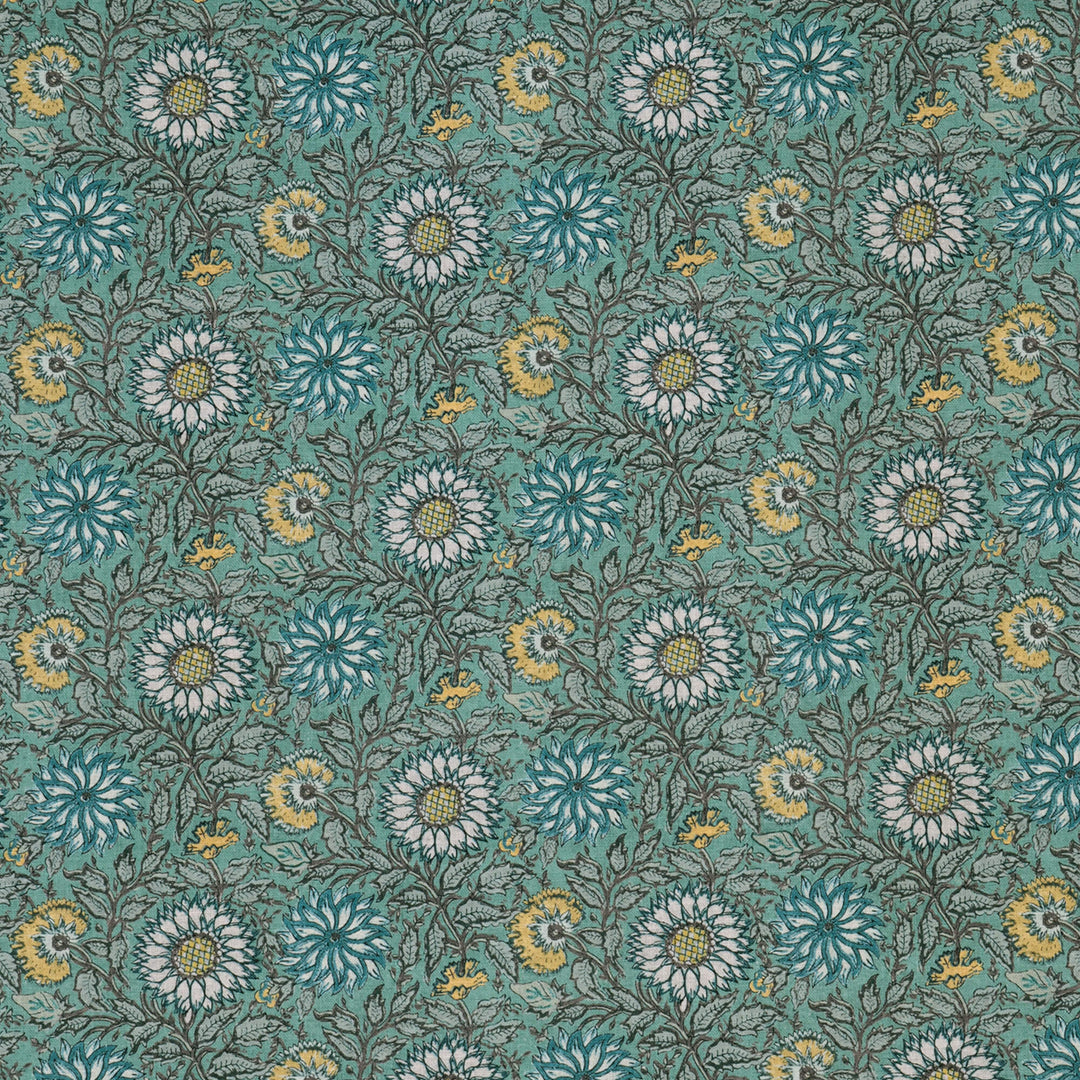 Kenzo Floral Teal Fabric