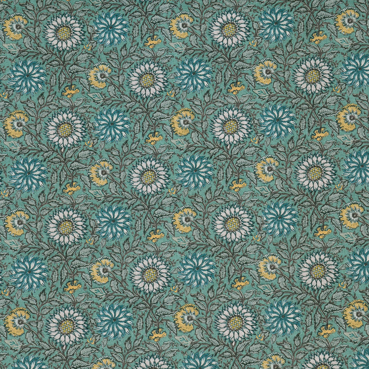 Kenzo Floral Teal Fabric