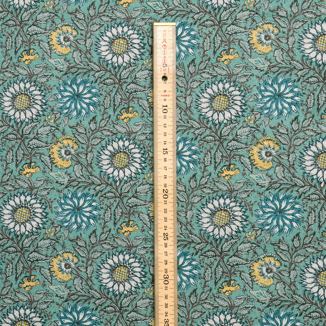 Kenzo Floral Teal Fabric