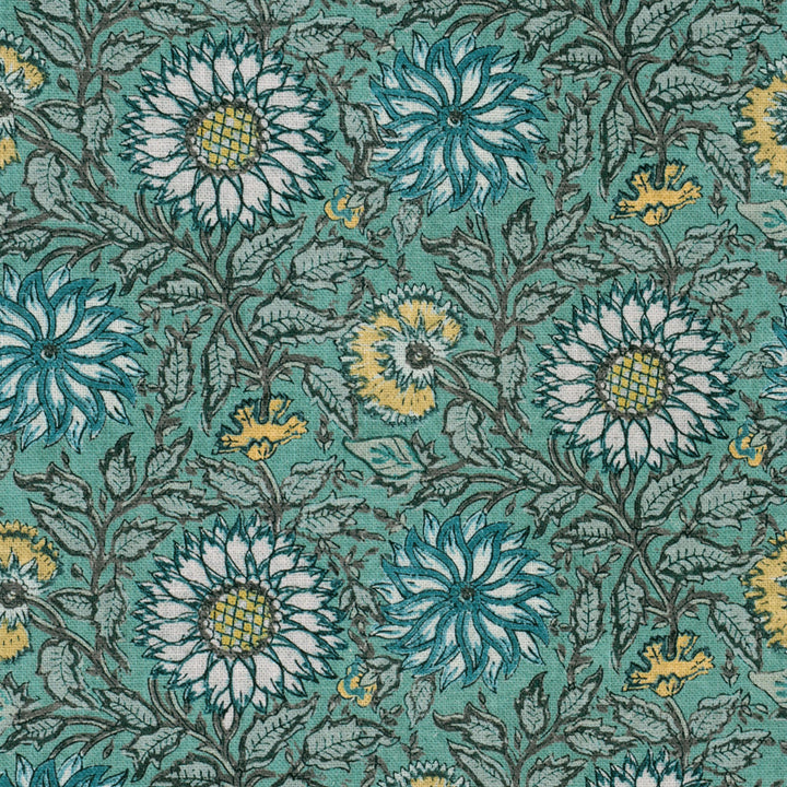 Kenzo Floral Teal Fabric