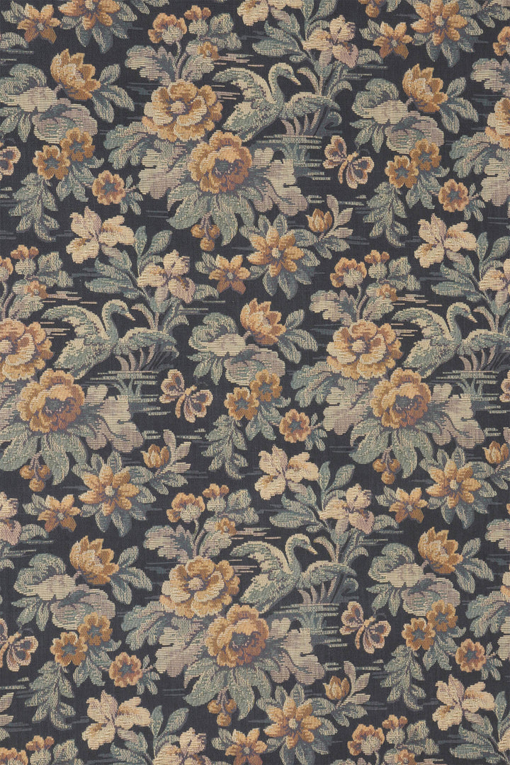 Heritage Swan Prussian Fabric
