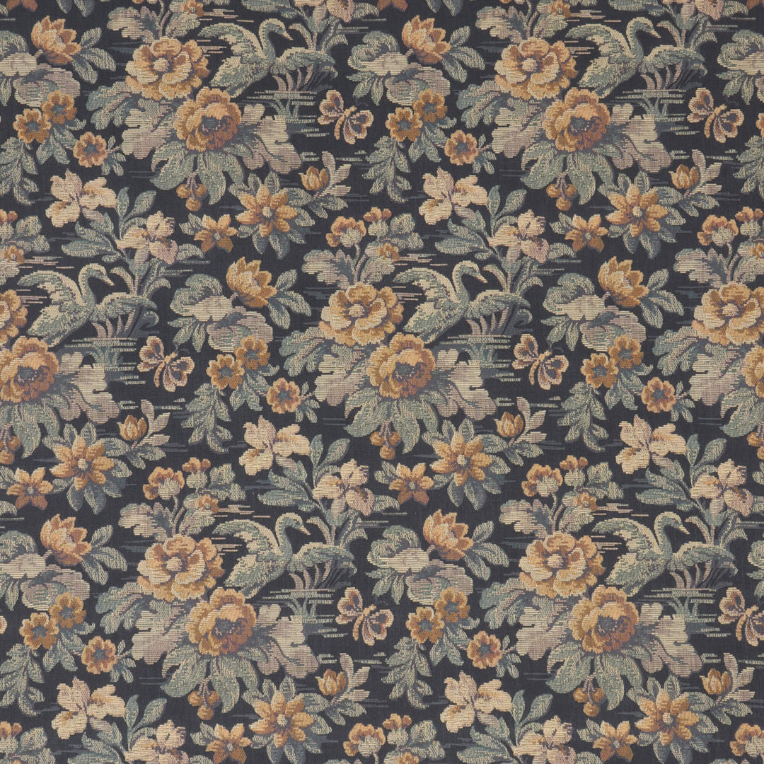 Heritage Swan Prussian Fabric