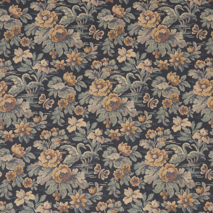 Heritage Swan Prussian Fabric