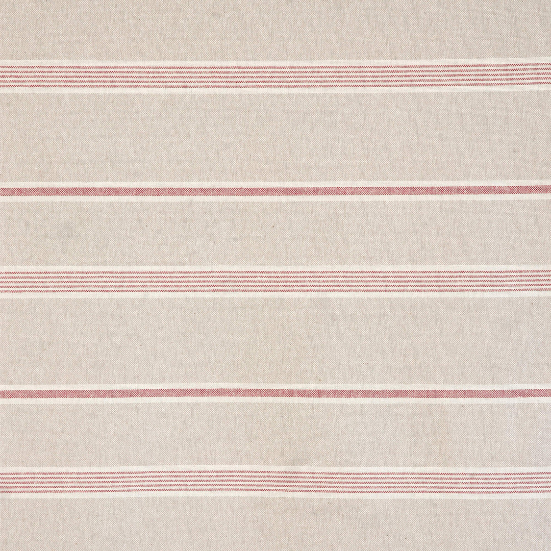Farmhouse Stripe Red Double Width Fabric