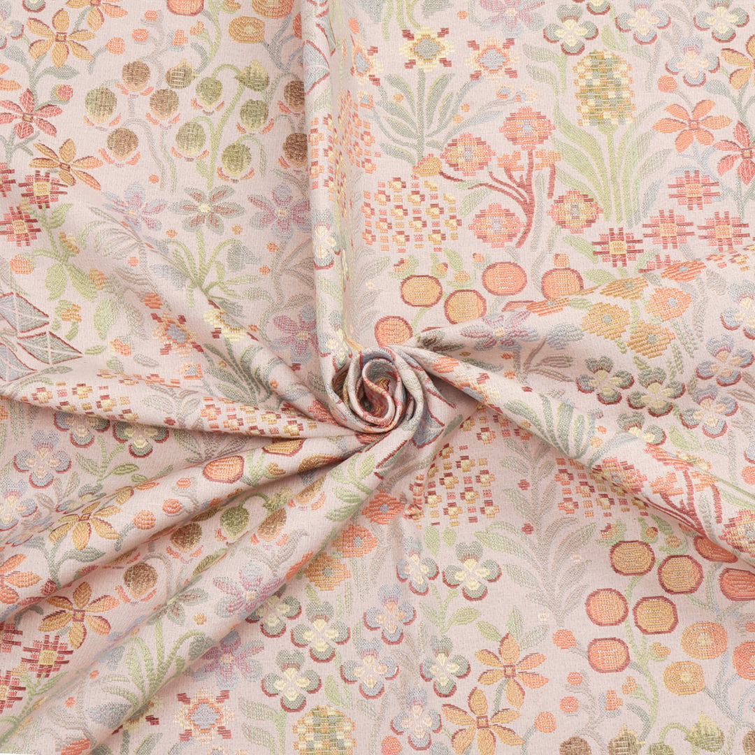 Rosaline Floral Blush Tapestry Fabric