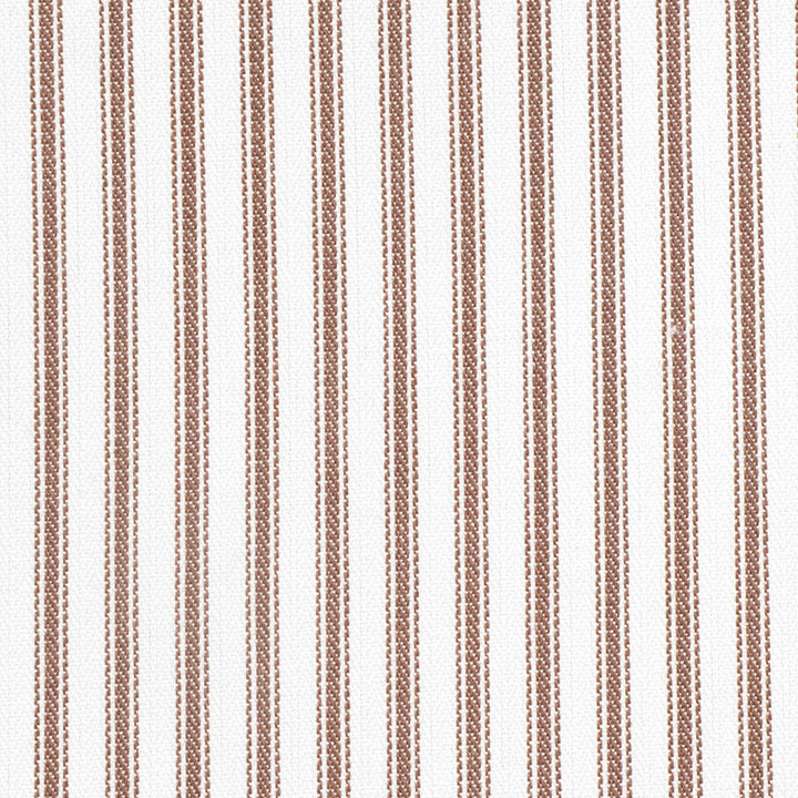 Luxury Brown French Ticking Stripe Fabric