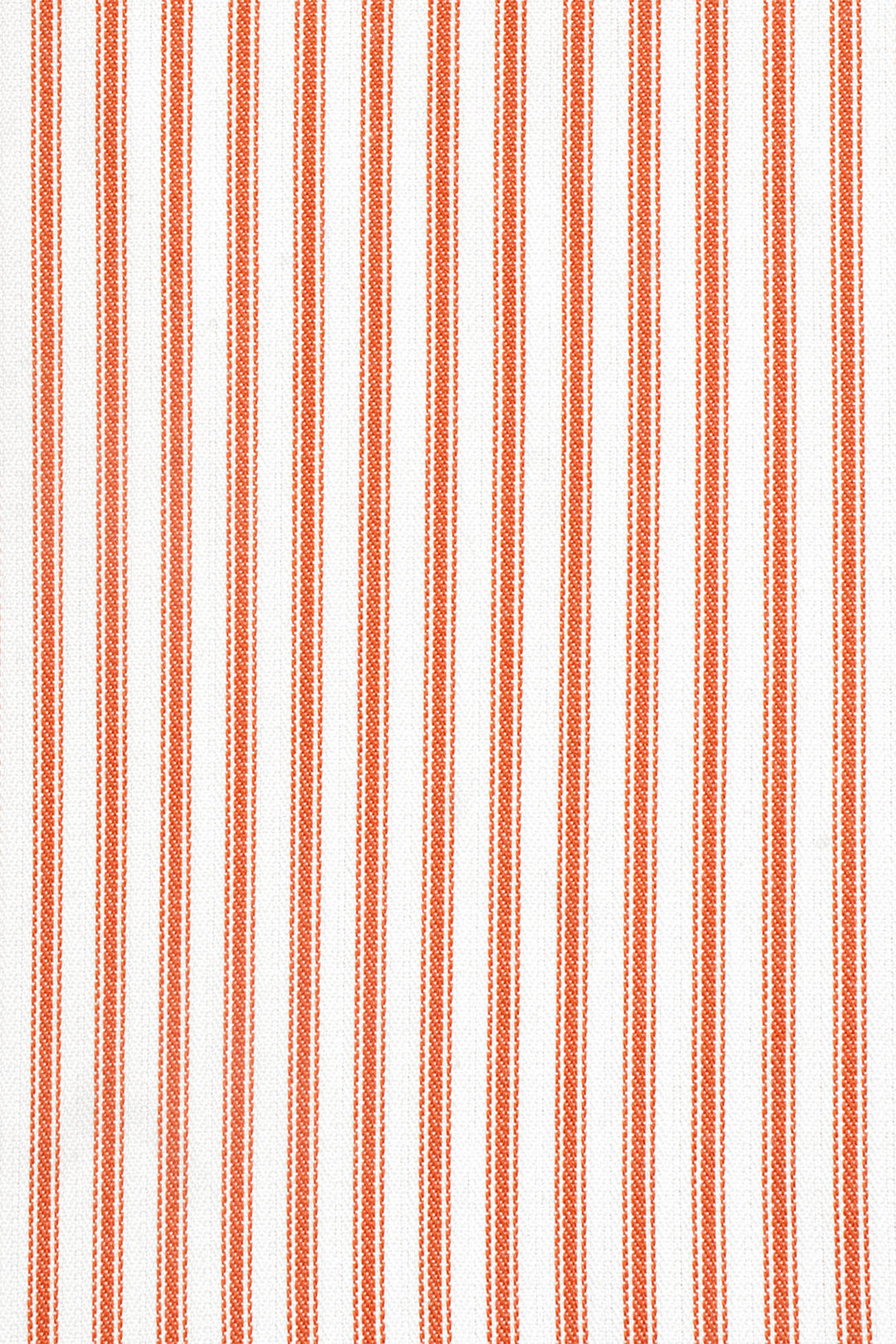 Luxury Orange French Ticking Stripe Fabric