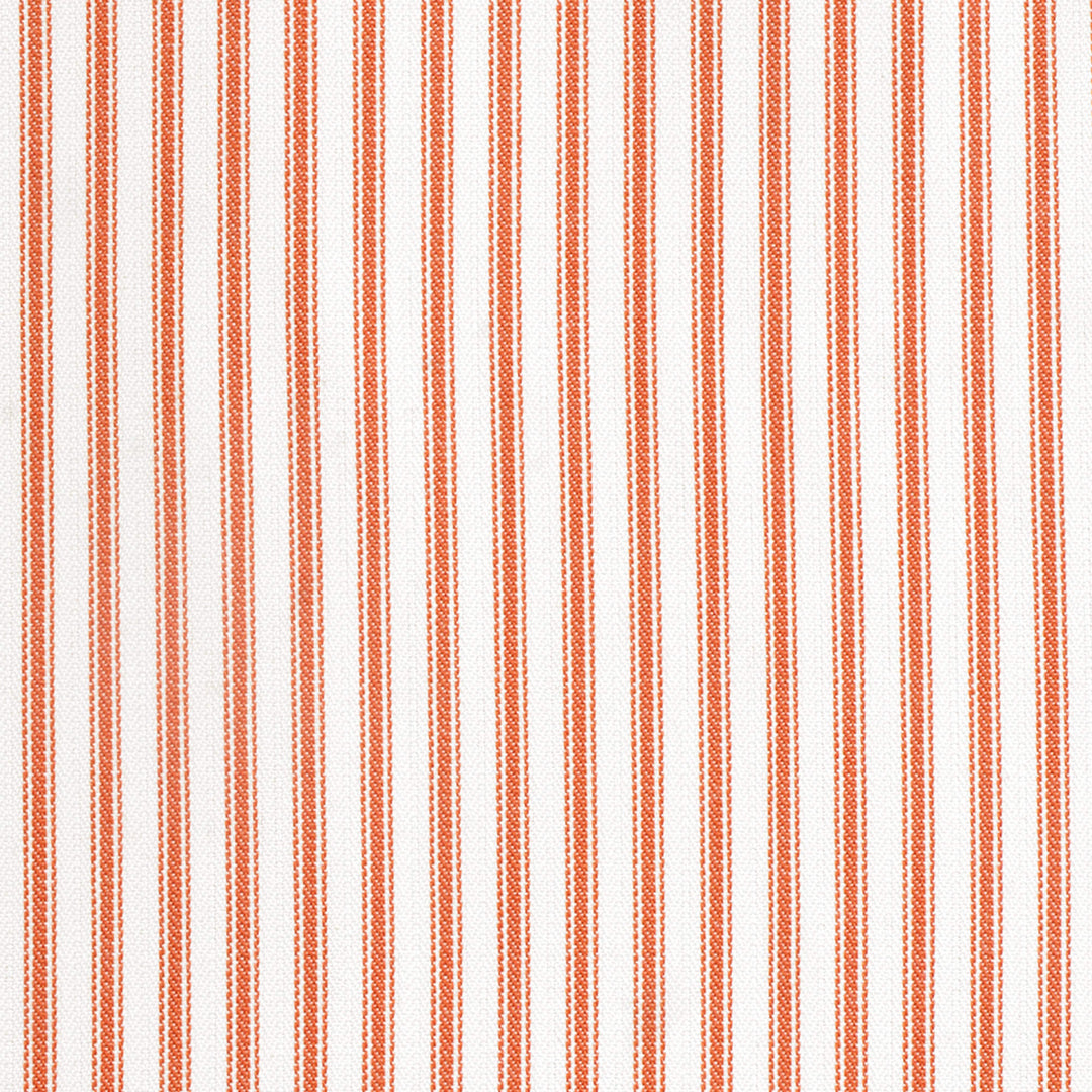 Luxury Orange French Ticking Stripe Fabric