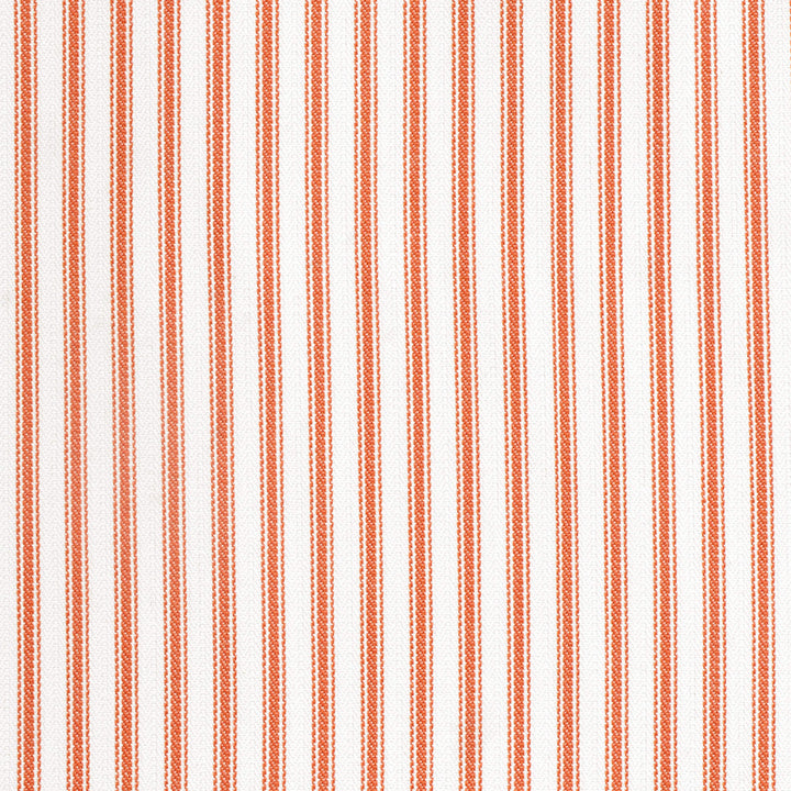 Luxury Orange French Ticking Stripe Fabric