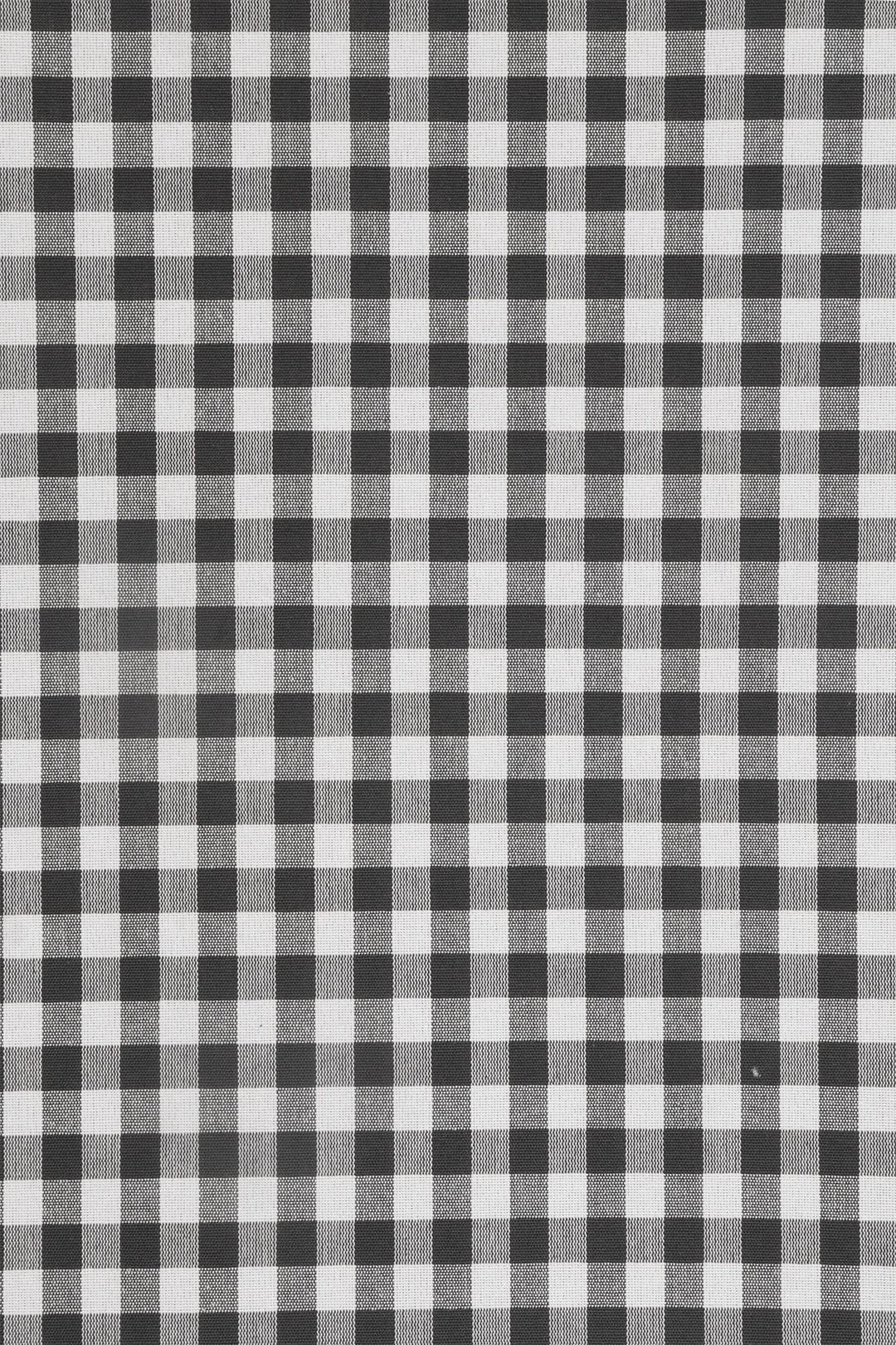 Gingham Check Fabric - Anthracite