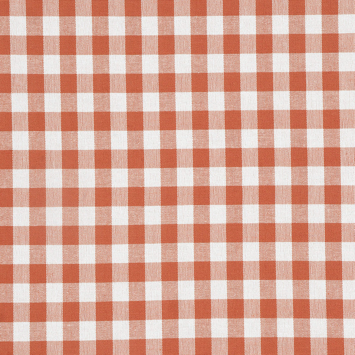 Gingham Check Fabric - Orange