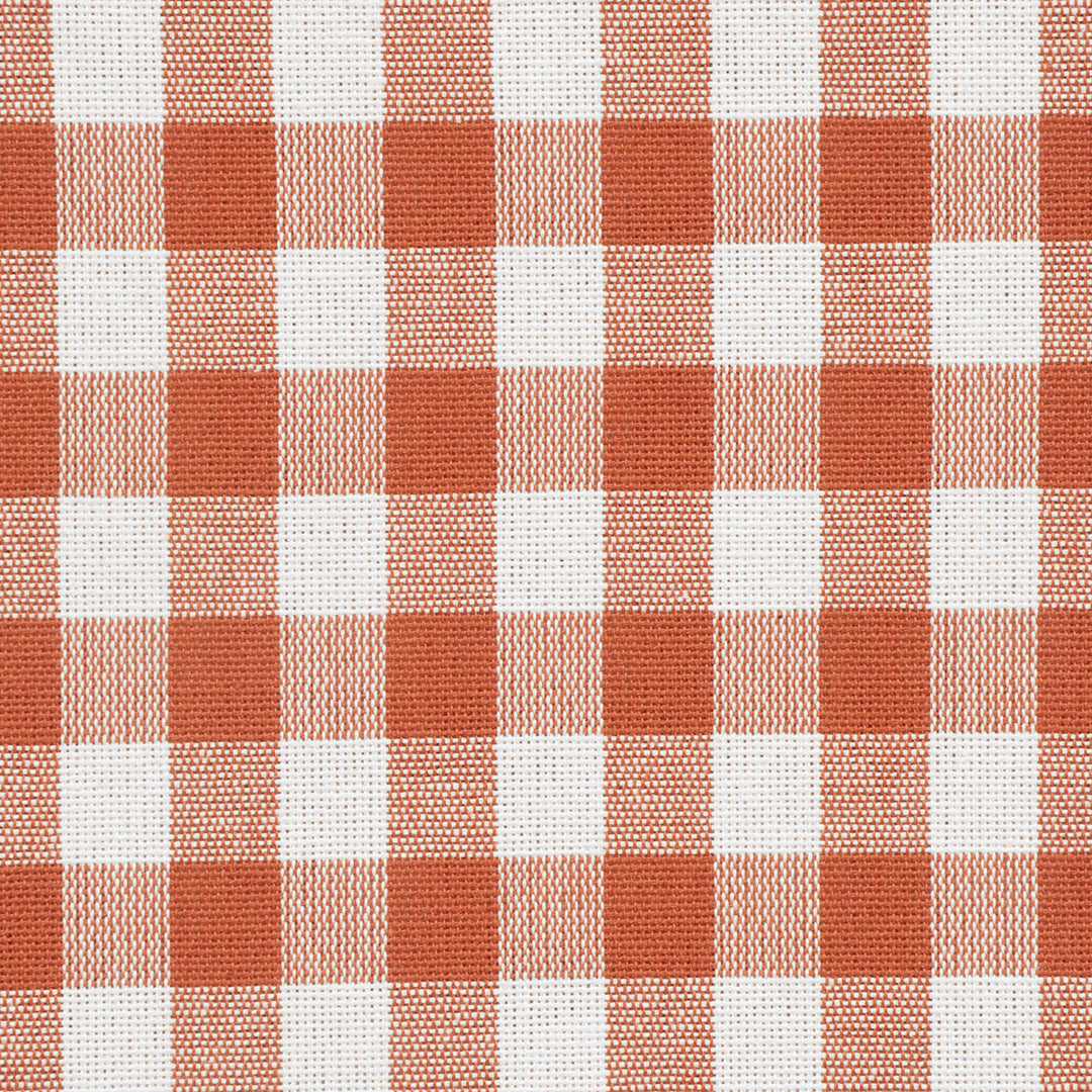 Gingham Check Fabric - Orange