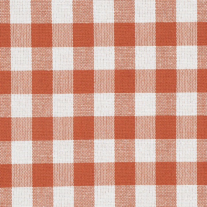 Gingham Check Fabric - Orange