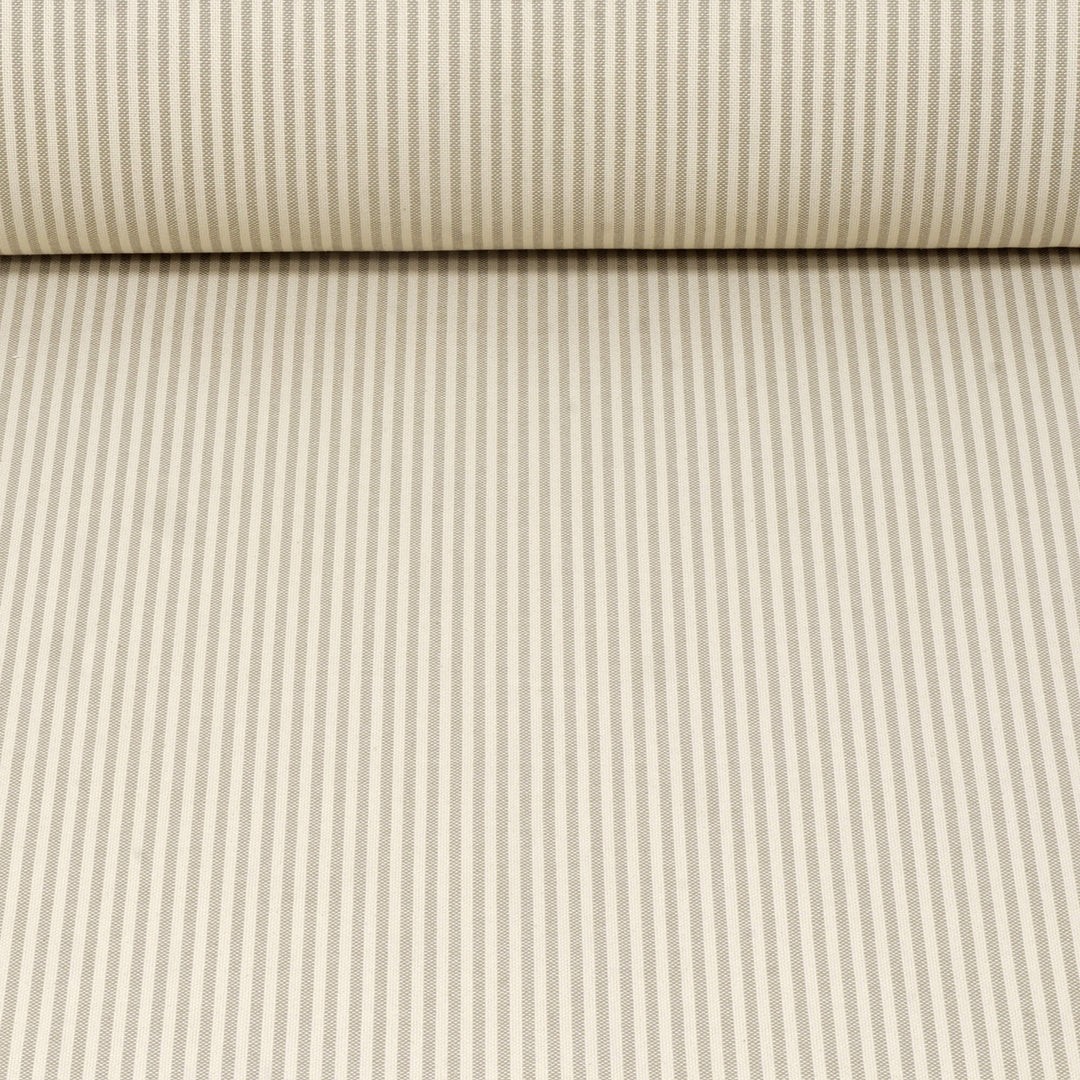 Cottage Stripe Mushroom Fabric