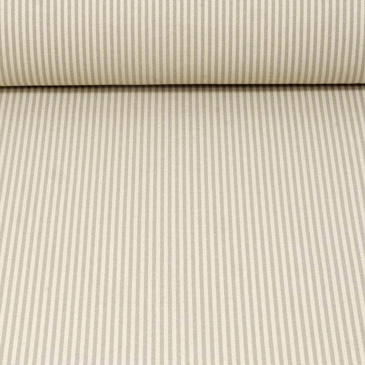 Cottage Stripe Mushroom Fabric