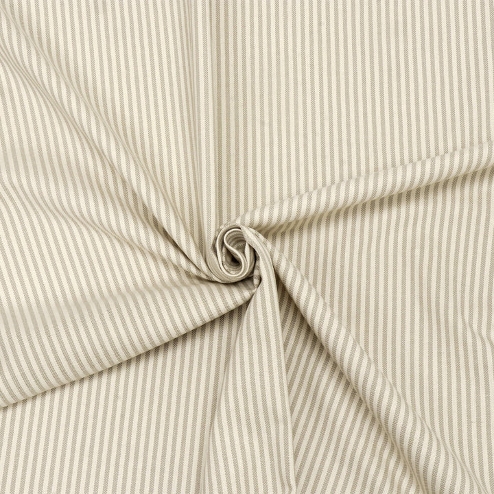 Cottage Stripe Mushroom Fabric