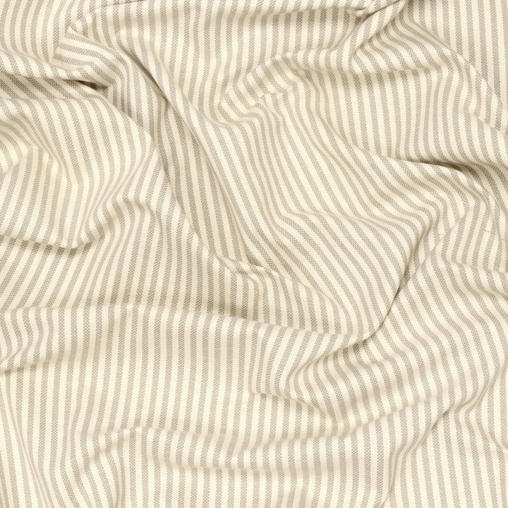 Cottage Stripe Mushroom Fabric