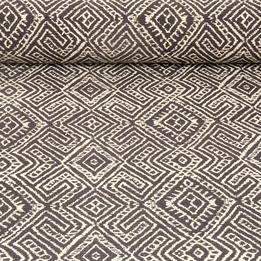 Otto Kilim Charcoal Fabric