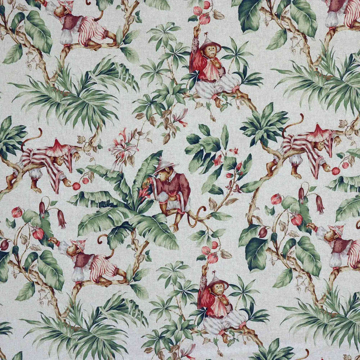Oriental Monkey Double Width Fabric
