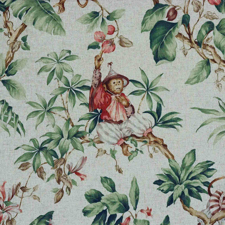 Oriental Monkey Double Width Fabric