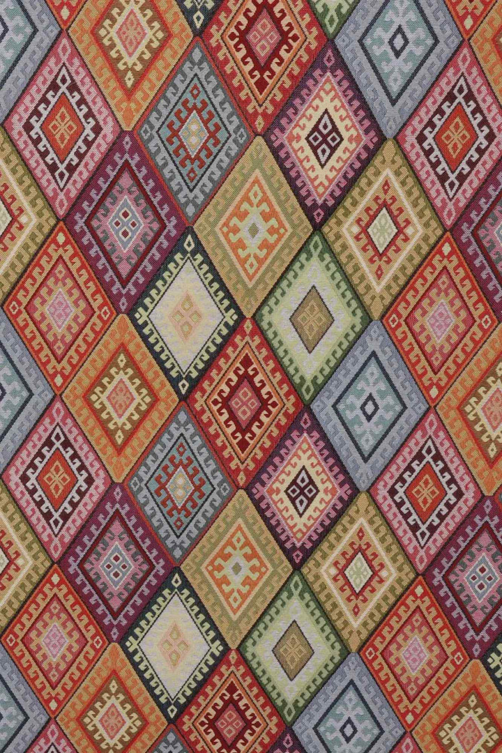 Persian Empire Multi Kilim Tapestry Fabric