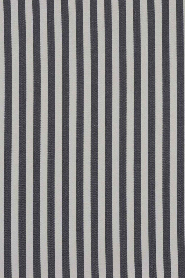 Clearance Padstow Charcoal Stripe Fabric