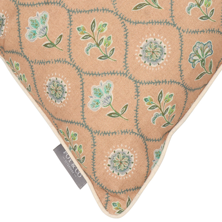 Flora Apricot 50x50cm Cushion