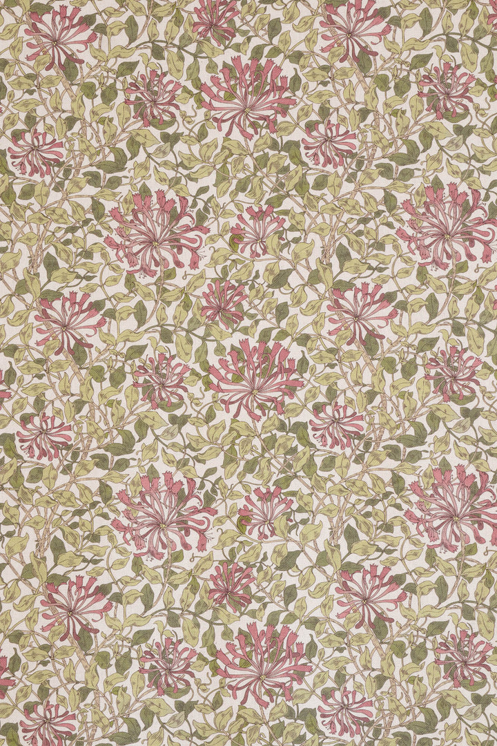 Midsummer Blossom Coral Double Width Fabric