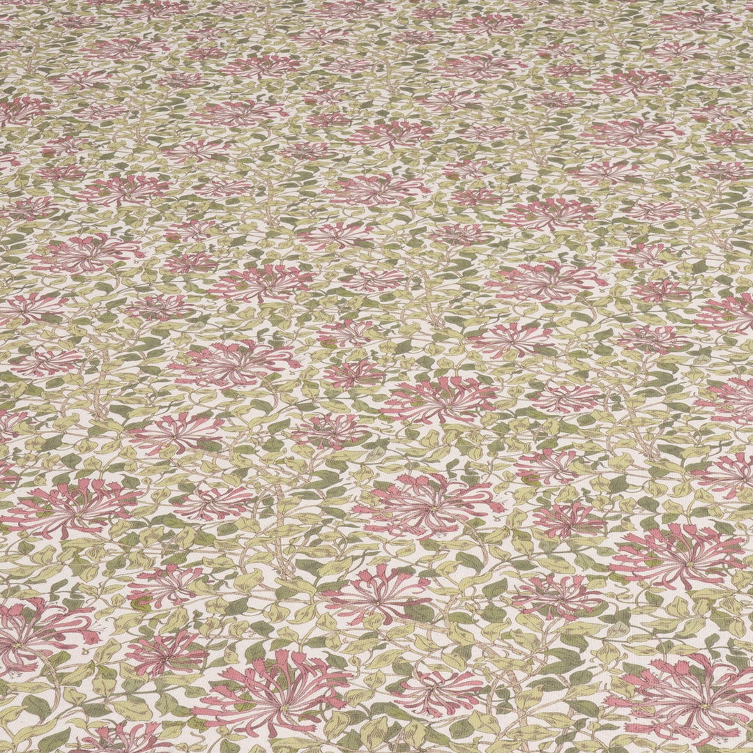 Midsummer Blossom Coral Double Width Fabric