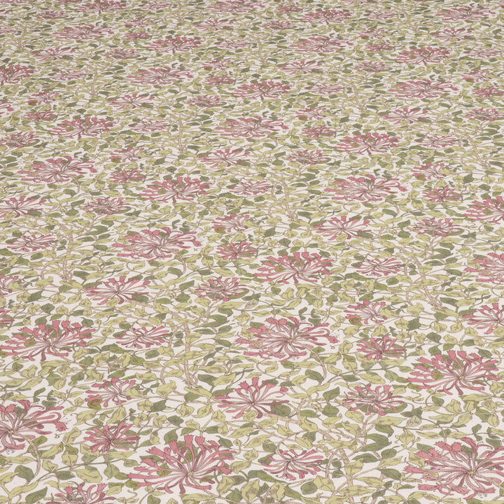 Midsummer Blossom Coral Double Width Fabric